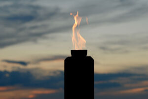 memorial flame at liberty university