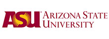 Arizona State University logo featuring'ASU' in gold and maroon with 'Arizona State University' text.