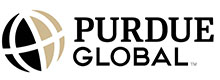 Purdue Global logo with a stylized globe emblem to the left and the words'Purdue Global' to the right.