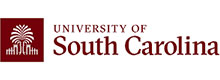 University of South Carolina logo with maroon panel and white emblem