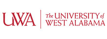 UWA logo with red'UWA' initials and 'The University of West Alabama' text