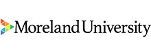 Moreland University logo featuring a colorful triangular emblem.